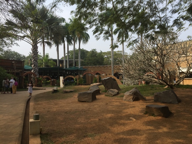 Auroville visitor center display
